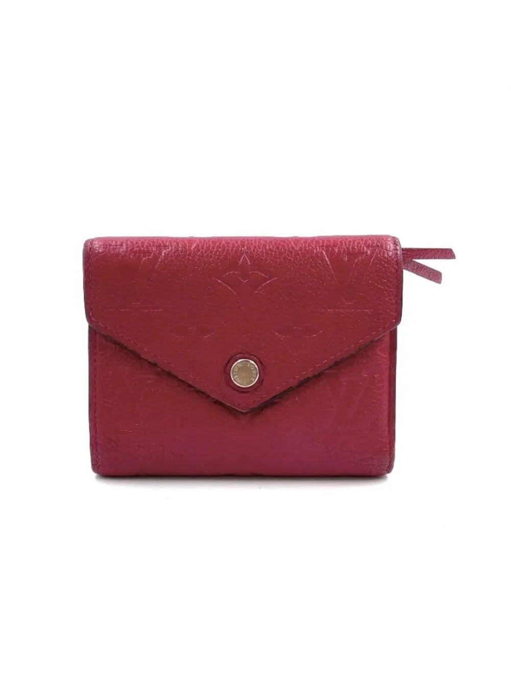 Louis Vuitton Portefeuille Victorine Monogram Empreinte Scarlet Red Trifold
